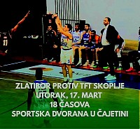 Košarka Zlatibor Mozzart-TFT Skoplje 17. mart u 18h